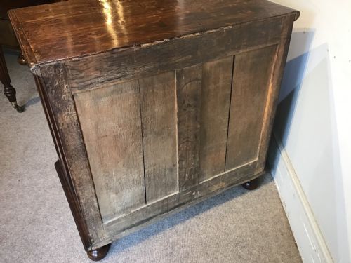 ANTIQUE OAK CHEST OF DRAWERS - ADDITIONAL PHOTO 10