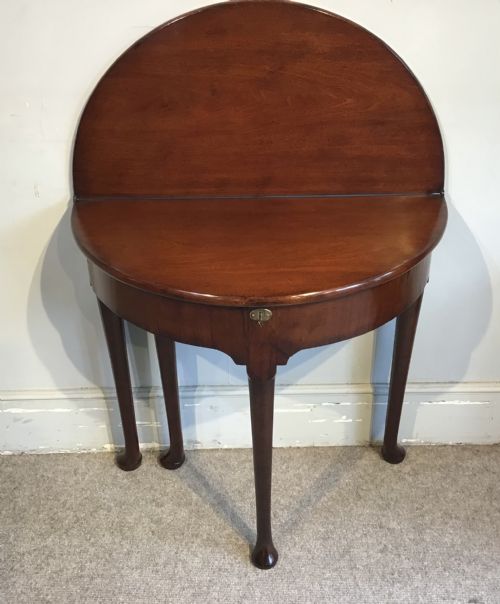 GEORGIAN MAHOGANY TEA TABLE - ADDITIONAL PHOTO 2