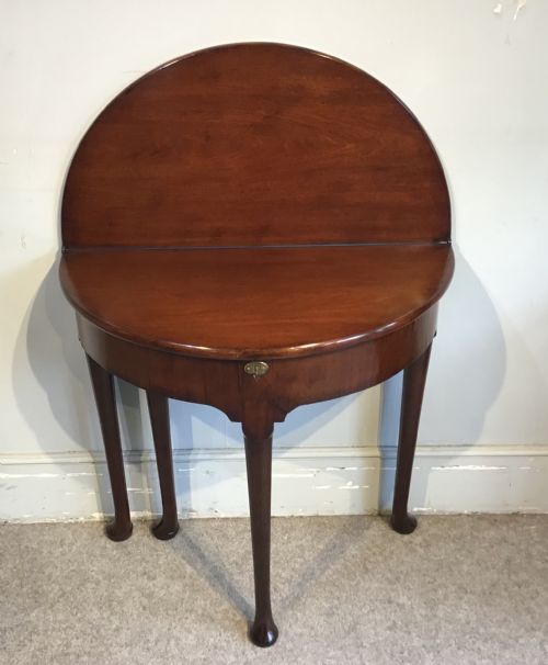 GEORGIAN MAHOGANY TEA TABLE - ADDITIONAL PHOTO 5