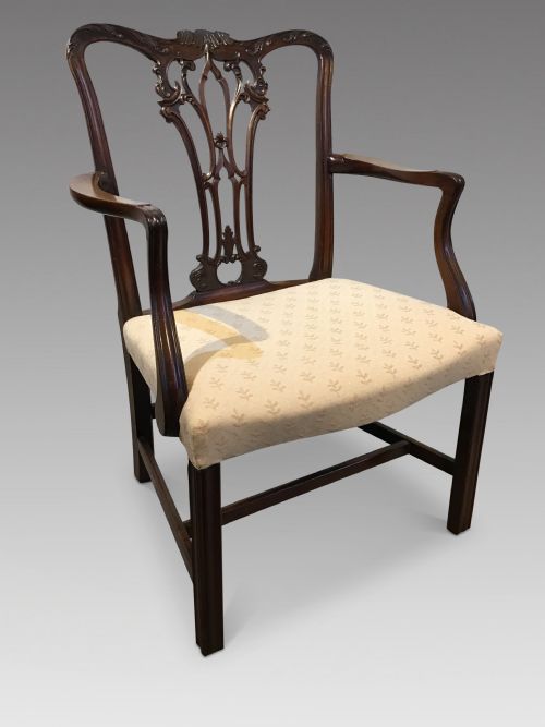 SET OF EIGHT GEORGIAN MAHOGANY DINING CHAIRS - ADDITIONAL PHOTO 3