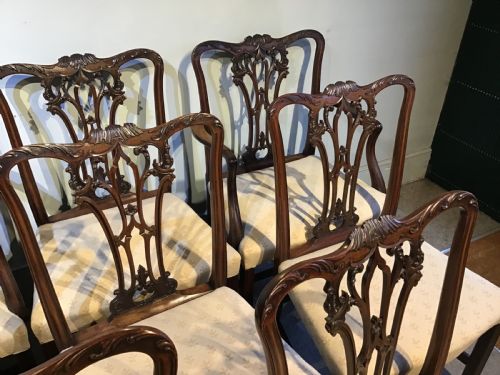 SET OF EIGHT GEORGIAN MAHOGANY DINING CHAIRS - ADDITIONAL PHOTO 13