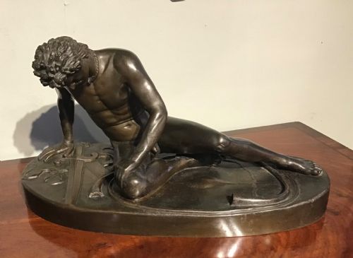 Antique Bronze Figure the Dying Gaul
