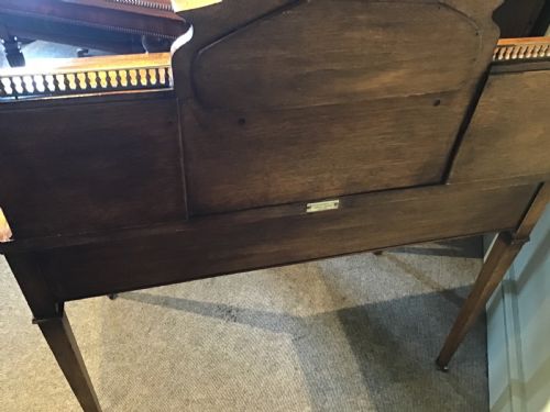 ANTIQUE MAHOGANY WRITING DESK - ADDITIONAL PHOTO 10