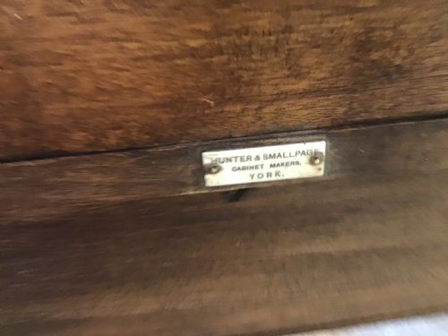 ANTIQUE MAHOGANY WRITING DESK - ADDITIONAL PHOTO 11