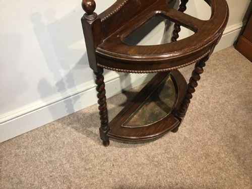 ANTIQUE OAK STICK STAND - ADDITIONAL PHOTO 3