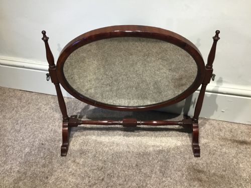 Antique Mahogany Skeleton Mirror