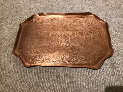 Arts and Crafts Copper Tray