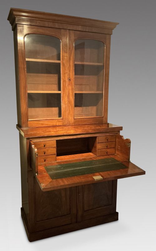 VICTORIAN SECRETAIRE BOOKCASE - ADDITIONAL PHOTO 2