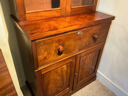 VICTORIAN SECRETAIRE BOOKCASE - ADDITIONAL PHOTO 6