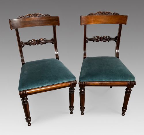 Pair of Rosewood Sidechairs Chairs