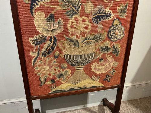 19TH CENTURY FIRE SCREEN - ADDITIONAL PHOTO 2