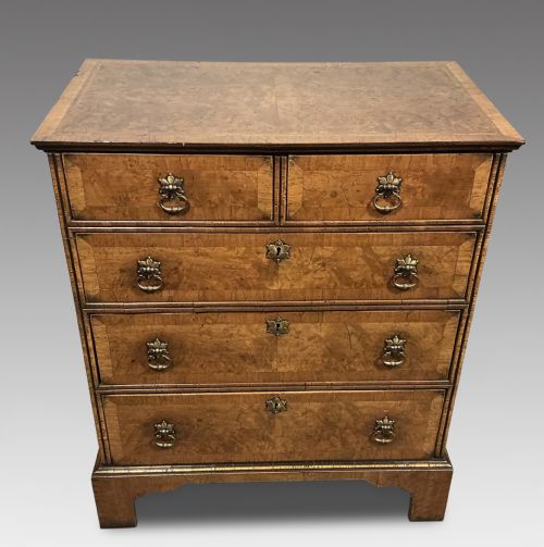 Antique walnut chest of drawers
