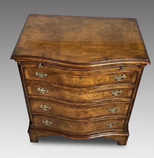 ANTIQUE WALNUT CHEST OF DRAWERS - ADDITIONAL PHOTO 1