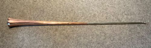 LATE VICTORIAN COPPER AND BRASS COACHING HORN - ADDITIONAL PHOTO 1