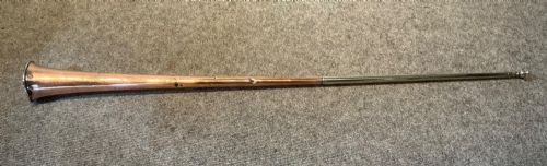 LATE VICTORIAN COPPER AND BRASS COACHING HORN - ADDITIONAL PHOTO 2