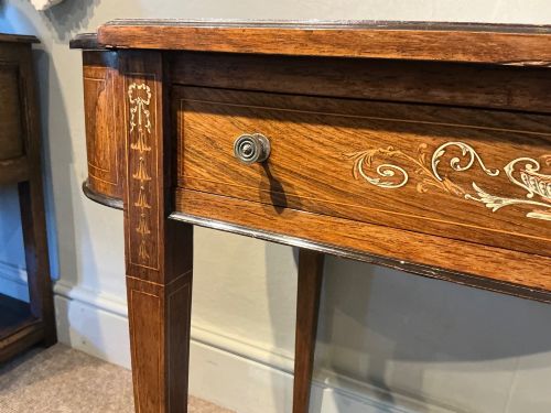 ANTIQUE ROSEWOOD WRITING TABLE - ADDITIONAL PHOTO 6