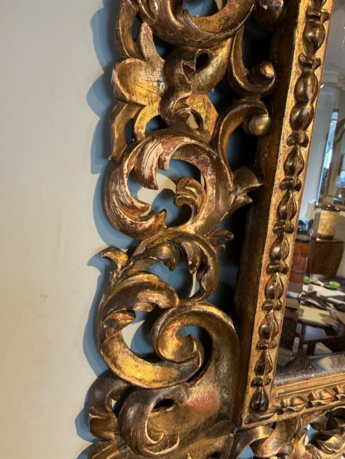 ANTIQUE GILT WALL MIRROR - ADDITIONAL PHOTO 3
