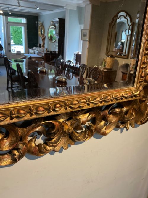 ANTIQUE GILT WALL MIRROR - ADDITIONAL PHOTO 6