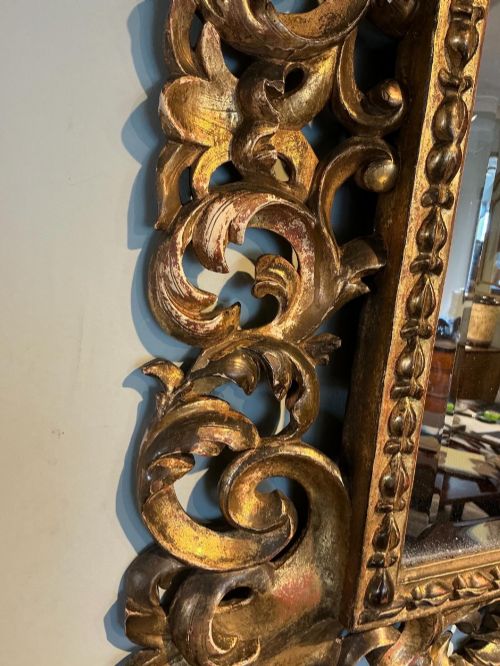ANTIQUE GILT WALL MIRROR - ADDITIONAL PHOTO 7
