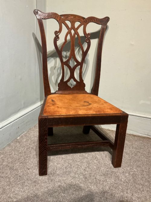 OAK GOSSIP CHAIR - ADDITIONAL PHOTO 1