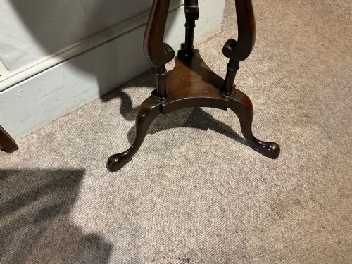 ANTIQUE MAHOGANY TORCHERE - ADDITIONAL PHOTO 4