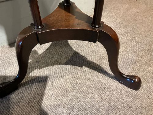 ANTIQUE MAHOGANY TORCHERE - ADDITIONAL PHOTO 6