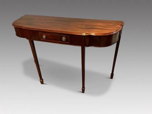 ANTIQUE MAHOGANY HALL TABLE - ADDITIONAL PHOTO 1