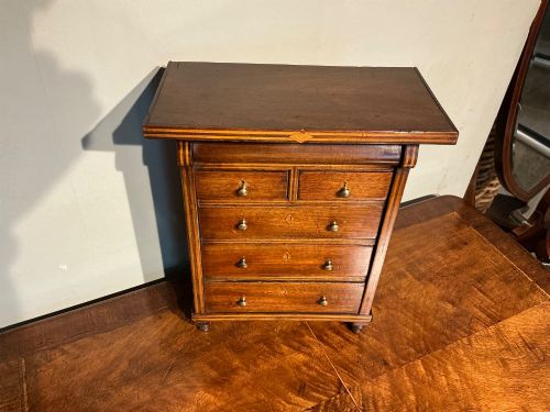 ANTIQUE MINIATURE NEST OF DRAWERS - ADDITIONAL PHOTO 2