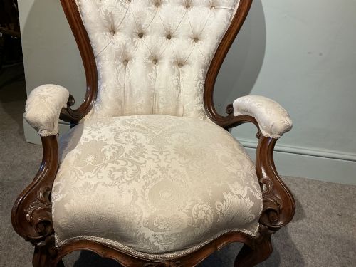 VICTORIAN UPHOLSTERED CHAIR - ADDITIONAL PHOTO 3