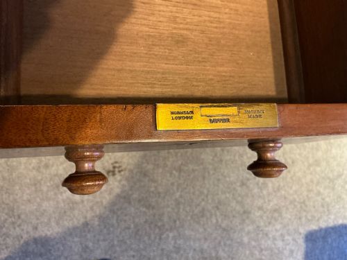 ANTIQUE OAK PEDESTAL DESK - ADDITIONAL PHOTO 7