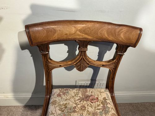 SET OF FOUR ANTIQUE MAHOGANY CHAIRS - ADDITIONAL PHOTO 7