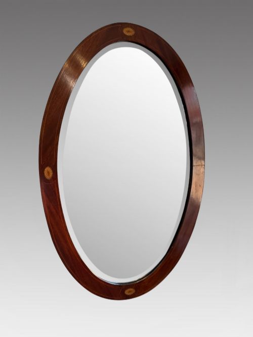 ANTIQUE MAHOGANY MIRROR