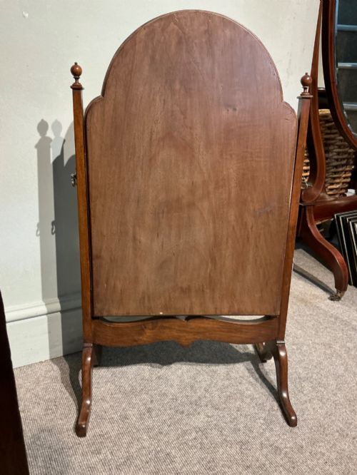 ANTIQUE WALNUT TABLE MIRROR - ADDITIONAL PHOTO 5