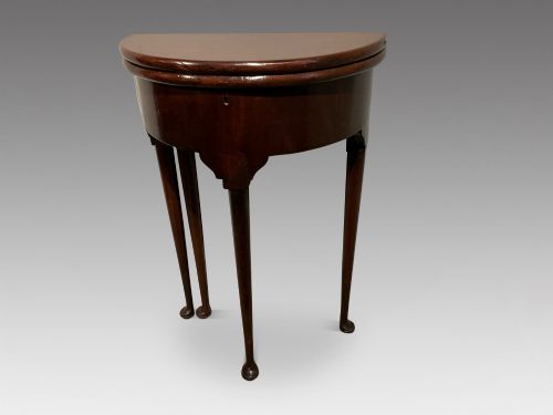 ANTIQUE DEMI LUNE TABLE