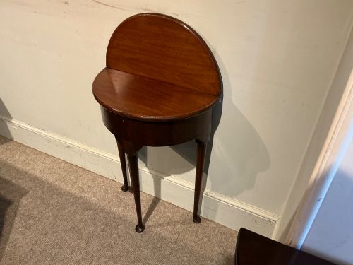 ANTIQUE DEMI LUNE TABLE - ADDITIONAL PHOTO 2