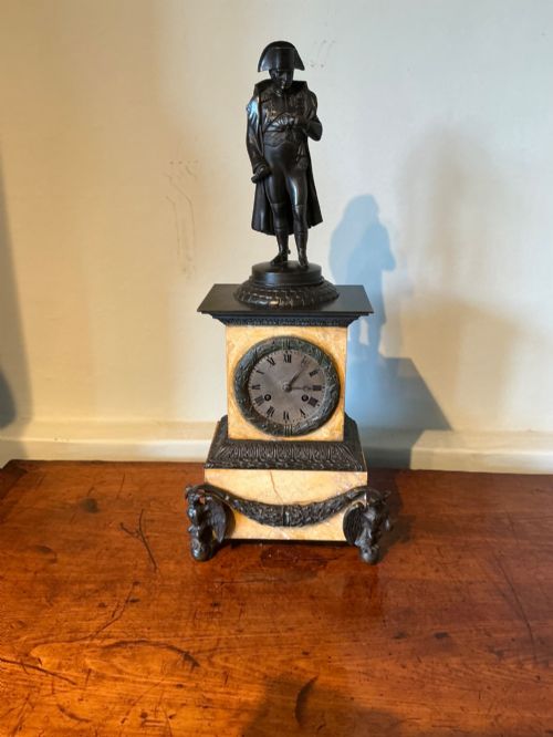 French Mantle Clock with Figure of Napoleon.