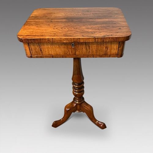 Antique Rosewood Pedestal Table