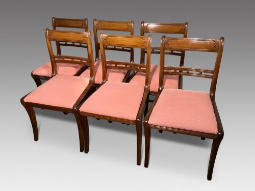 Set of Six Regency Dining Chairs