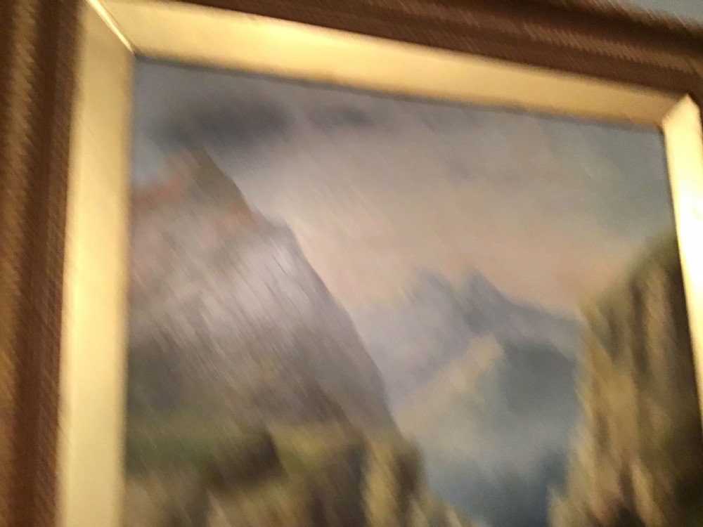 Antique landscape oil painting  View IV