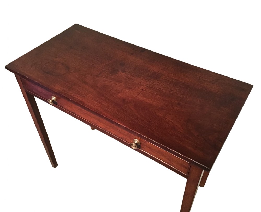 Antique mahogany sidetable View II