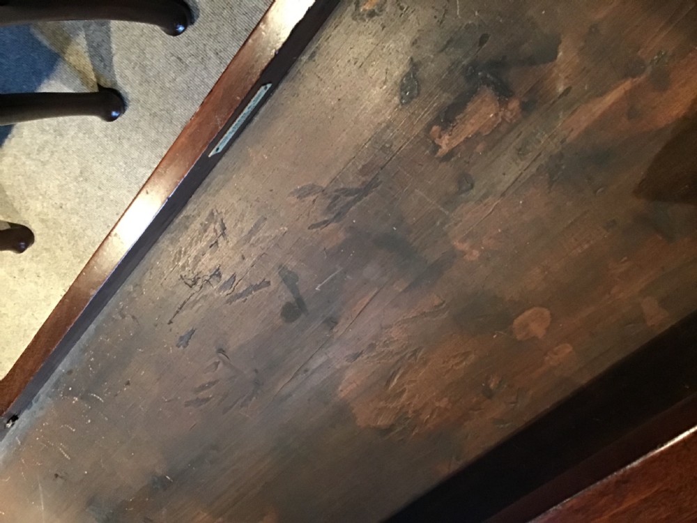 Antique mahogany sidetable View V