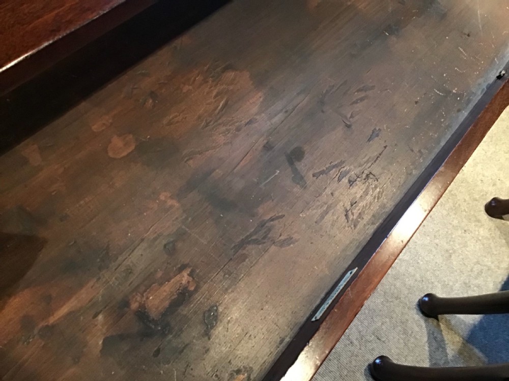 Antique mahogany sidetable View VII