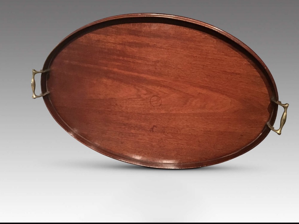 Antique oval tray
