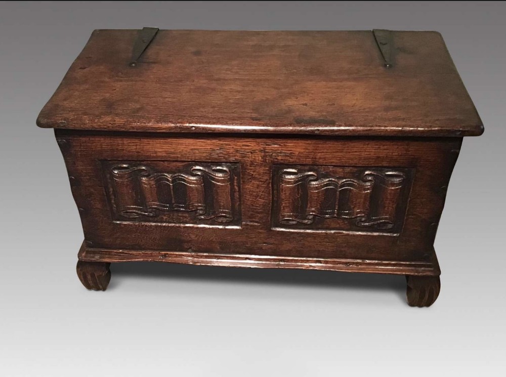 Antique oak coffer