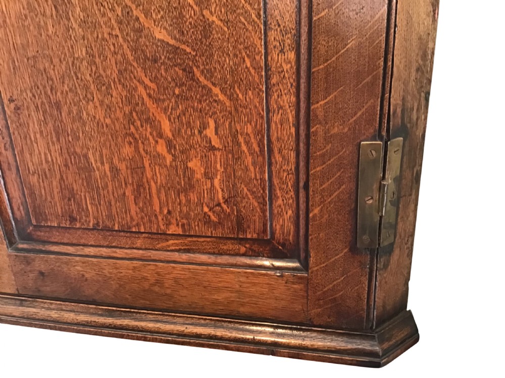 Georgian oak corner cabinet View II