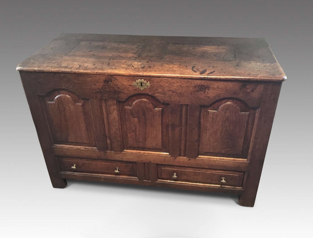 Georgian oak mule chest