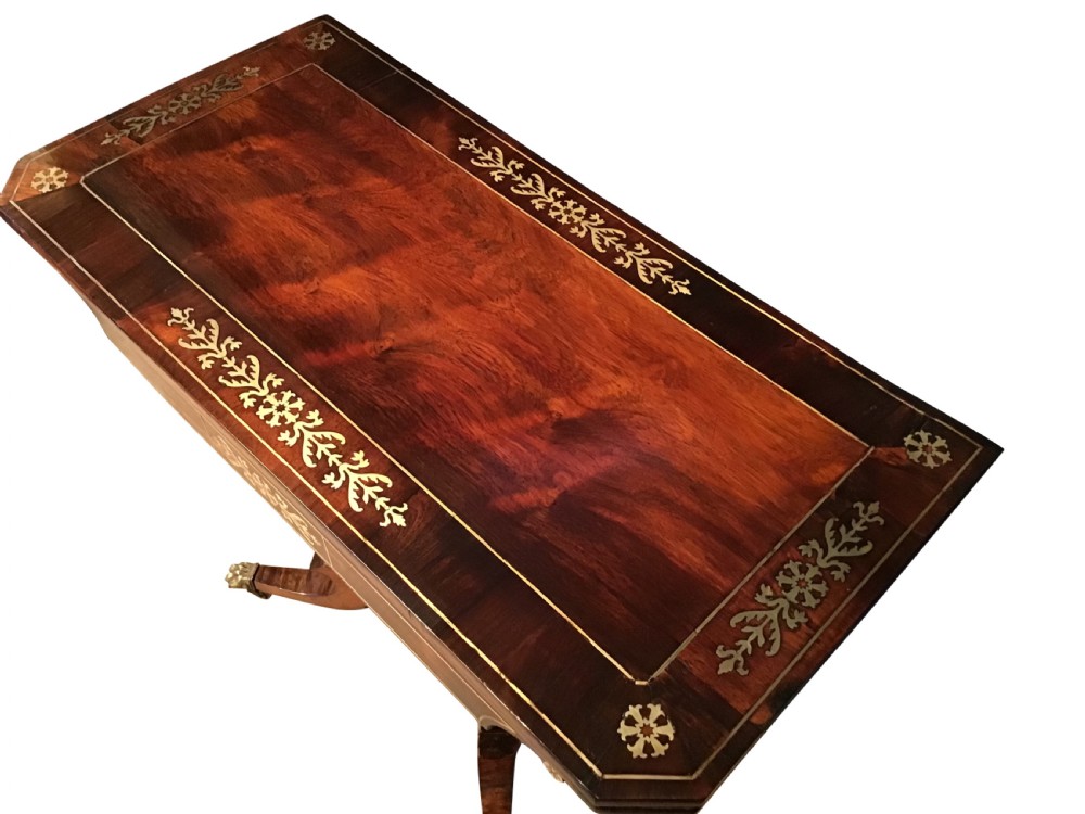 Regency Rosewood card table View II