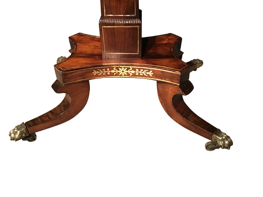 Regency Rosewood card table View IV