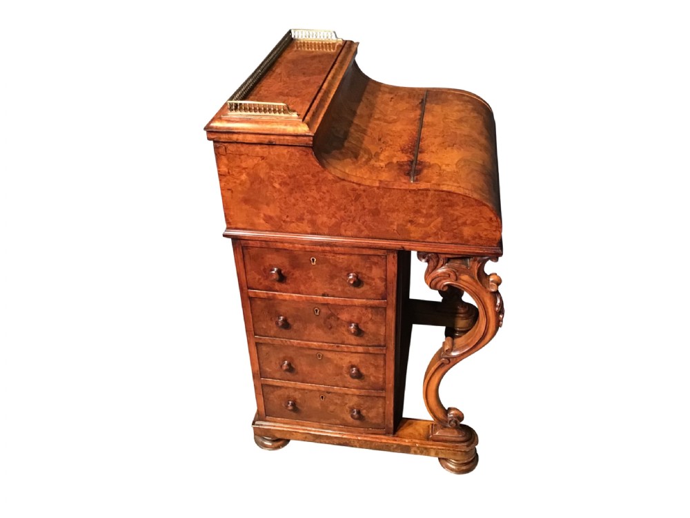 Victorian walnut Davenport View IV