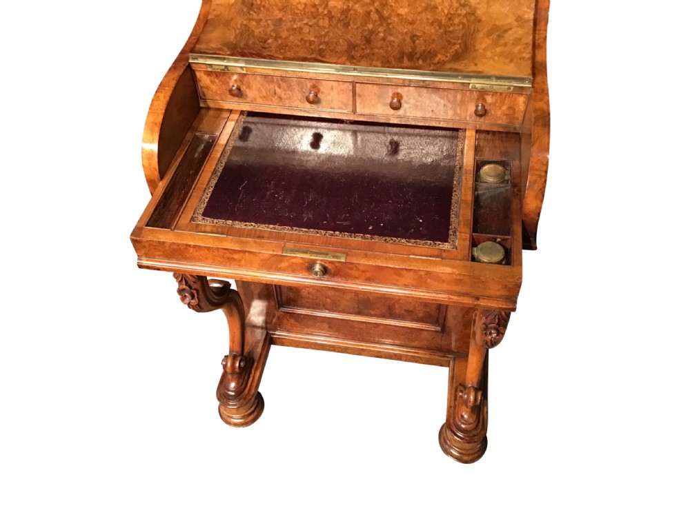 Victorian walnut Davenport View VII